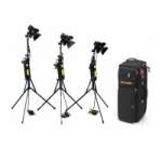 CVP Dedolight 3B-24 Lighting Kit including 3x Dedolight 150W / 24v Dedolights, 3x Stands, 3x Dimmers and 1x Case CVP Dedolight 3B-24 Lighting Kit including 3x Dedolight 150W / 24v Dedolights, 3x Stands, 3x Dimmers and 1x Case